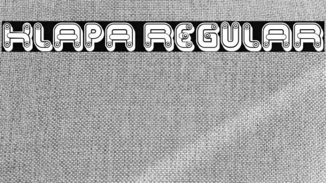 Klapa Regular Font examples