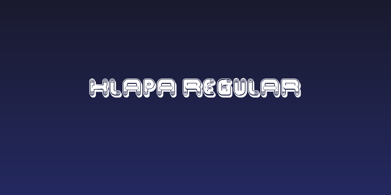 Klapa Regular Social Header