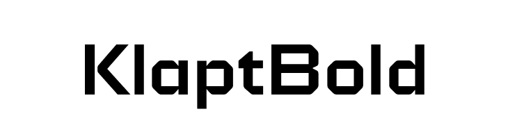 Klapt Bold  Frei Schriftart Herunterladen