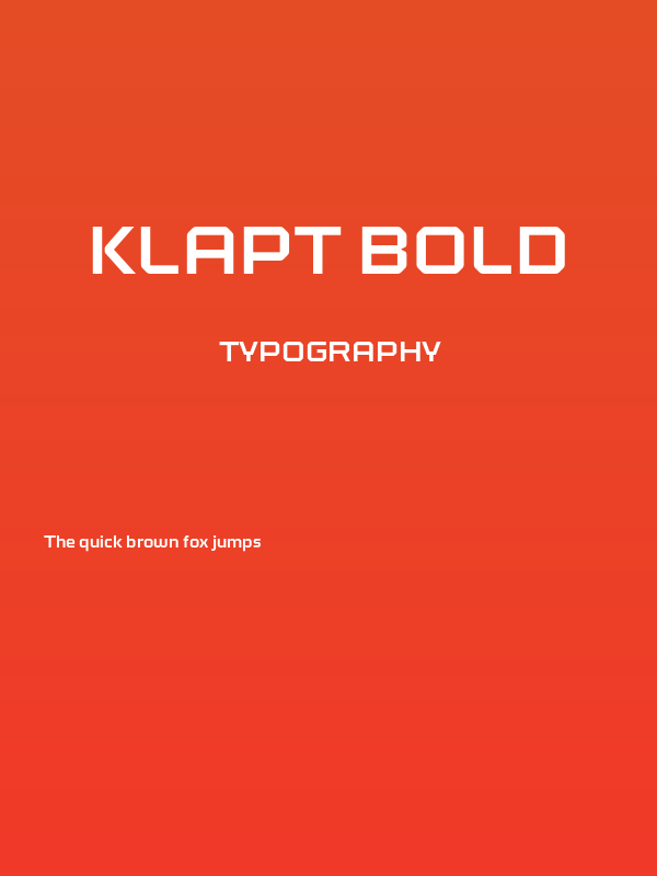 Klapt Bold Poster