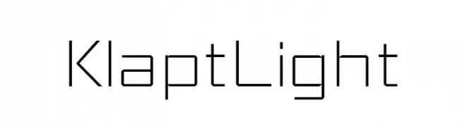Klapt Light  Frei Schriftart Herunterladen