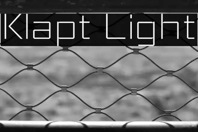 Klapt Light Font examples