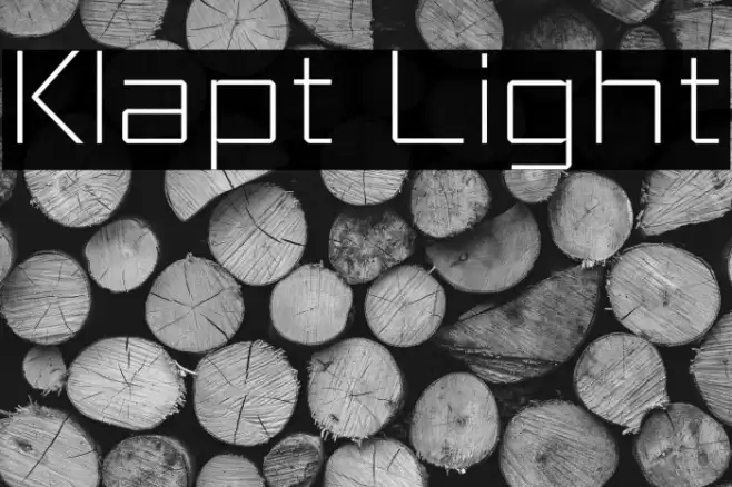 Klapt Light Font examples
