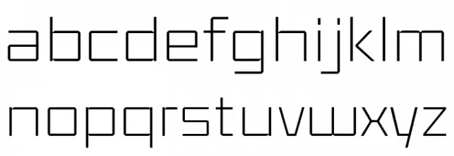 Klapt Light Font Litere mici