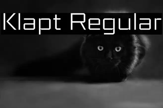 Klapt Regular Font examples