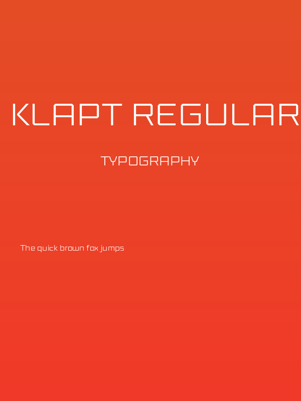 Klapt Regular Poster