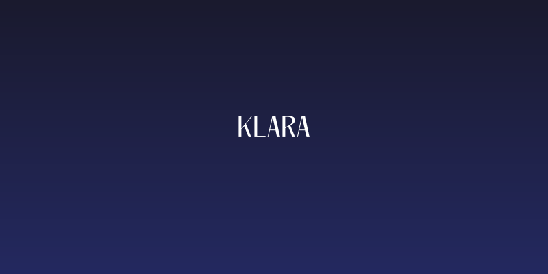 Klara Social Header
