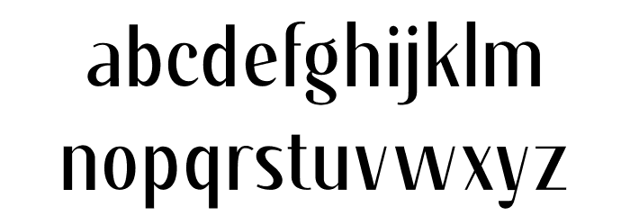 Klara Font LOWERCASE