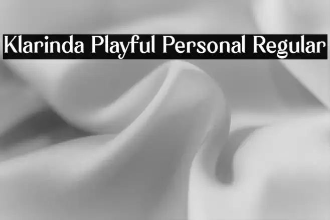 Klarinda Playful Personal Regular Font examples