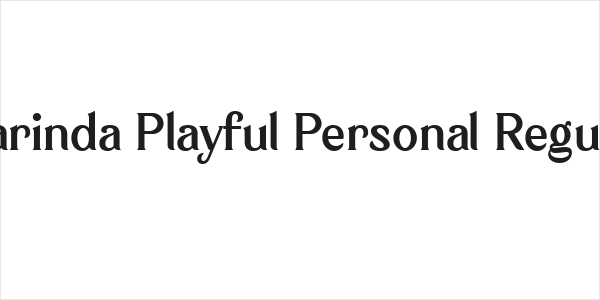 Klarinda Playful Personal Regular Logo