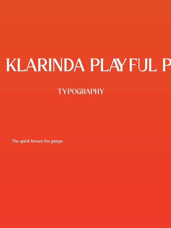 Klarinda Playful Personal Regular Poster