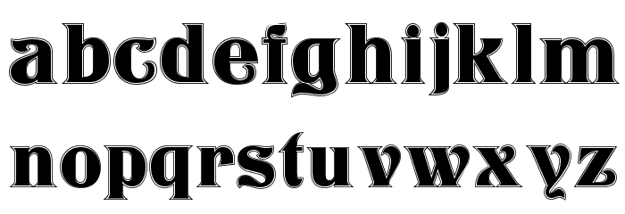 Klarissa Contour Font LOWERCASE