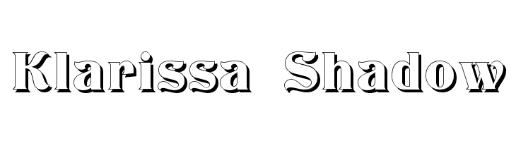 Klarissa Shadow  नि: शुल्क फ़ॉन्ट्स डाउनलोड