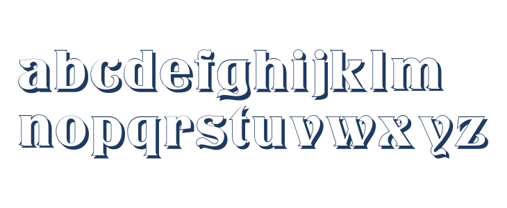 Klarissa Shadow Lowercase