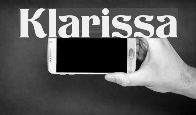 Klarissa Font examples