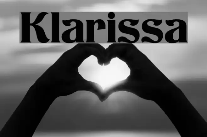 Klarissa Font examples