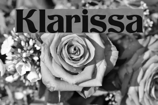 Klarissa Font examples