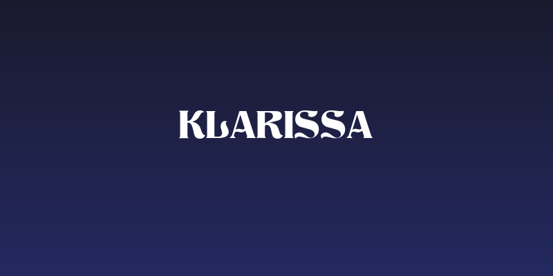Klarissa Social Header