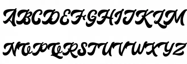 Klassik Style Schriftart Groß