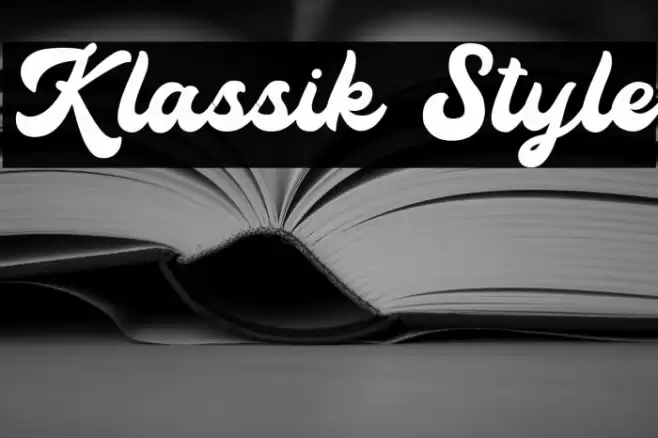 Klassik Style Font examples