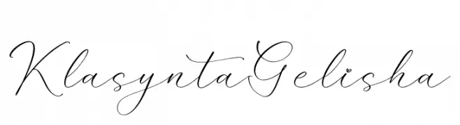 Klasynta Gelisha  Frei Schriftart Herunterladen