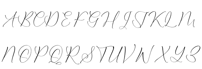 Klasynta Gelisha Font UPPERCASE