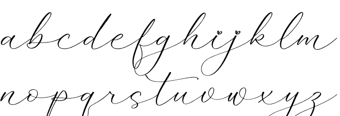 Klasynta Gelisha Font LOWERCASE
