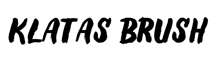Klatas Brush  Fuentes Gratis Descargar