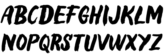 Klatas Brush Font OTHER CHARS