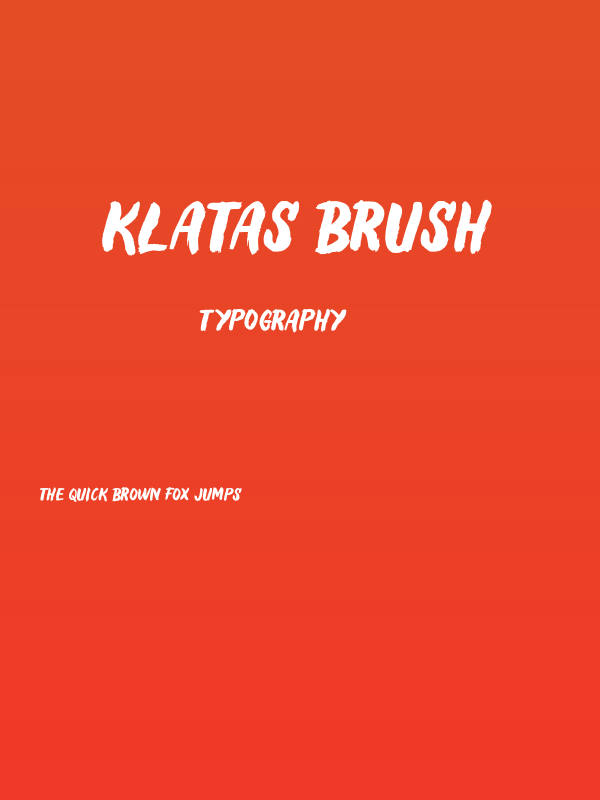 Klatas Brush Poster