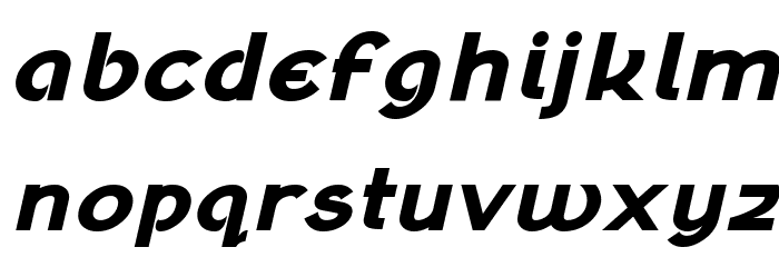 Klaudia Bold Oblique Font LOWERCASE