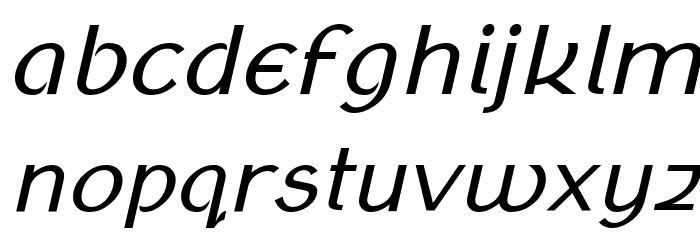 Klaudia Oblique Font LOWERCASE