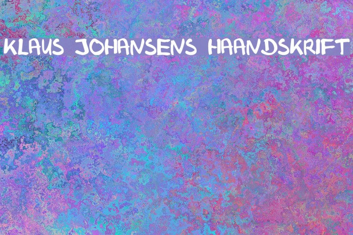 Klaus Johansens haandskrift لخطوط تنزيل examples
