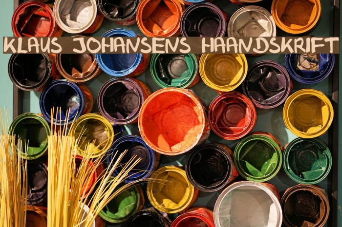 Klaus Johansens haandskrift لخطوط تنزيل examples
