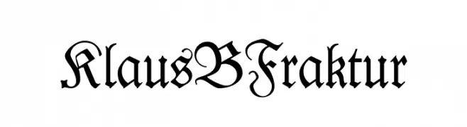 KlausBFraktur  baixar fontes gratis