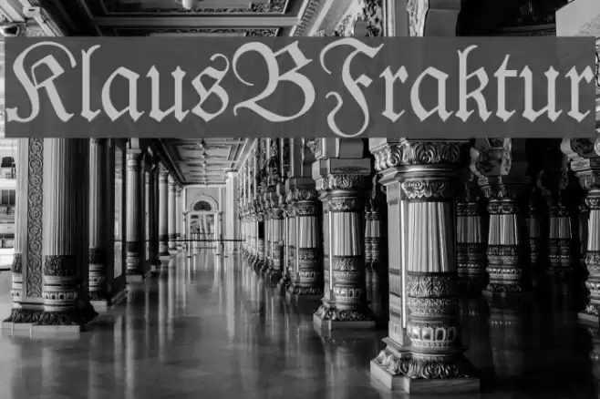 KlausBFraktur Font examples