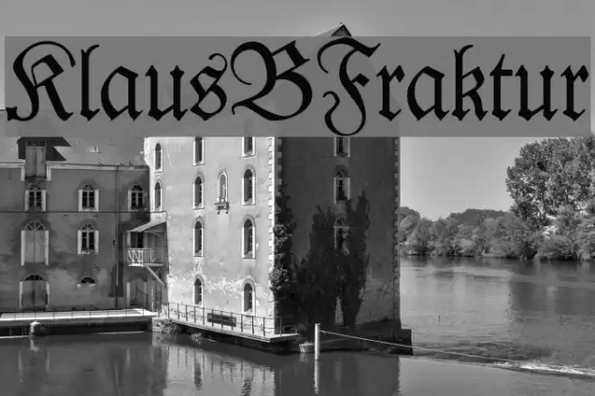 KlausBFraktur Font examples