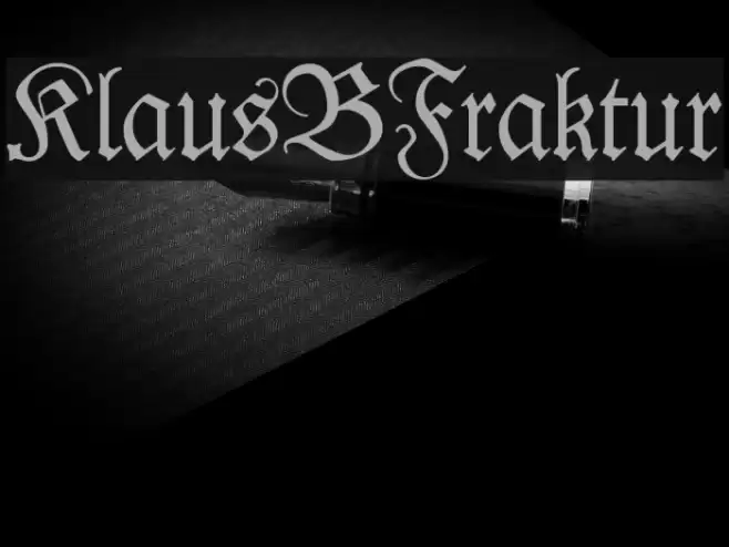 KlausBFraktur Font examples