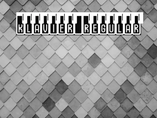 Klavier Regular Font examples