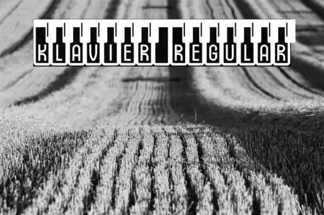 Klavier Regular Font examples