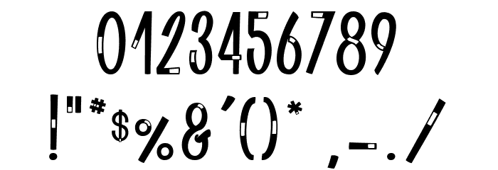 Klaxon Gaston2_PersonalUseOnly Font OTHER CHARS