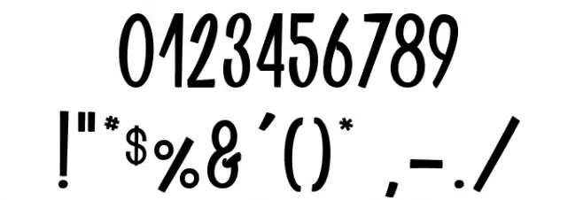 Klaxon Gaston_PersonalUseOnly Font OTHER CHARS