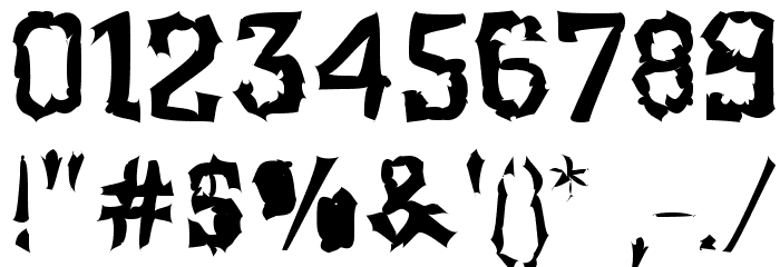 Klaxon Font OTHER CHARS