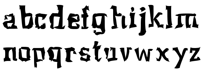 Klaxon Font LOWERCASE