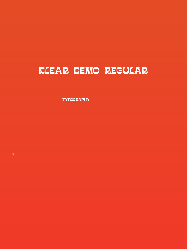 Klear DEMO Regular Poster