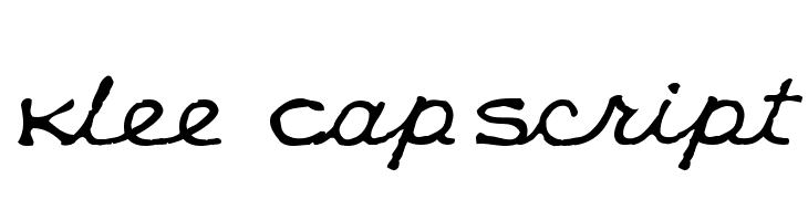 Klee CapScript Font