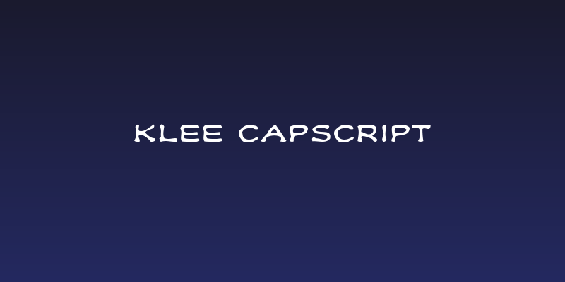 Klee CapScript Social Header