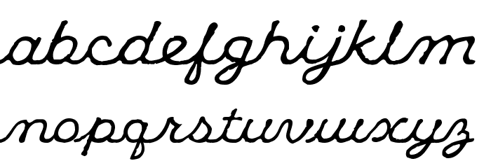 Klee CapScript フォント 小文字
