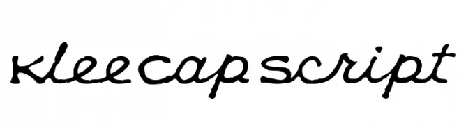 KleeCapScript  Descarca Fonturi Gratis