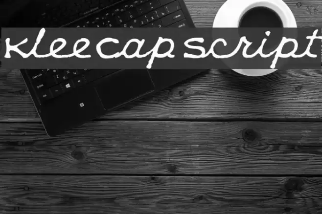 KleeCapScript Font examples